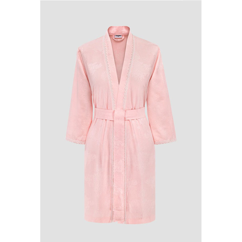 Doris Cotton Blend Terry Cloth Girl/ Woman+ Above Knee Bathrobe with Pockets, M