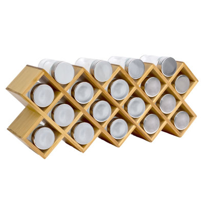 Freestanding Bamboo Spice Rack