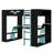 Contemporary Wood Loft Bed with USB/Type-C Ports, Power Outlet & RGB Lights-367035755