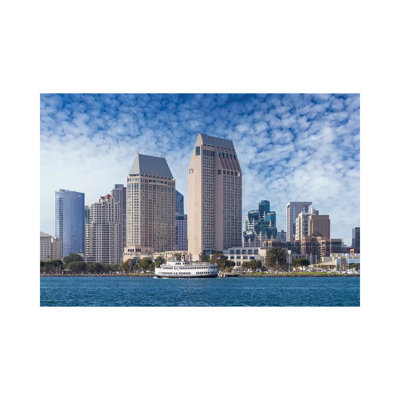 San Diego City Skyline by Melanie Viola - Wrapped Canvas Print