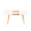 Extendable Beech Solid Wood Base Dining Table
