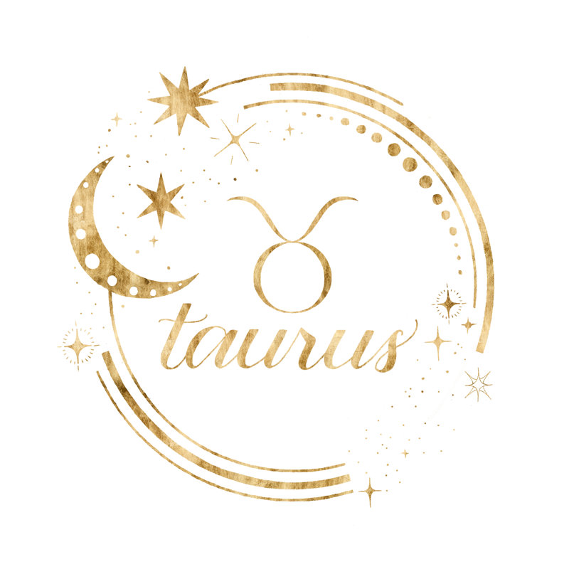 «Gilded Astrology II» par Grace Popp, impression sur toile tendue, H 20 po x l 20 po
