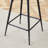 Two Sets Of Rotating High-Legged Stools With Breathable Cotton And Linen Cushions Only Chairs, Not Including Tables-300437261