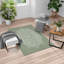 Tapis rectangulaire vert / blanc Reseda-60602310
