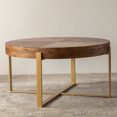 Round Coffee Table with Manufactured Wood Table Top