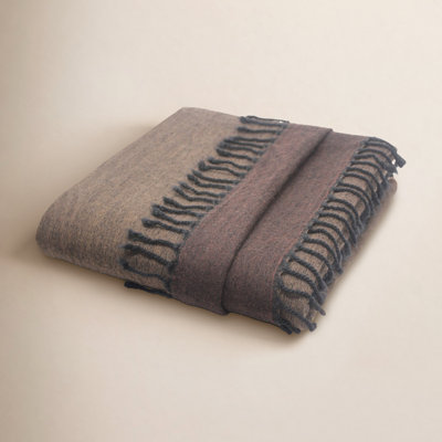 Cosette Reversible Wool Throw Blanket