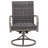 2PCS Outdoor Wicker Swivel Dining Chair  – Water Washed Cotton Chair .Sturdy Iron Frame For All-Weather Patio Use