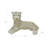 Ankney Artistic Leopard Figurine Sculpture Home Decor - Patterned Decorative Object And Modern Ceramic Statue For Decorations For Living Room - White & Gold