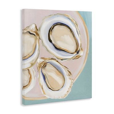 Plate of Oysters Canvas, design by The Prints Vibe