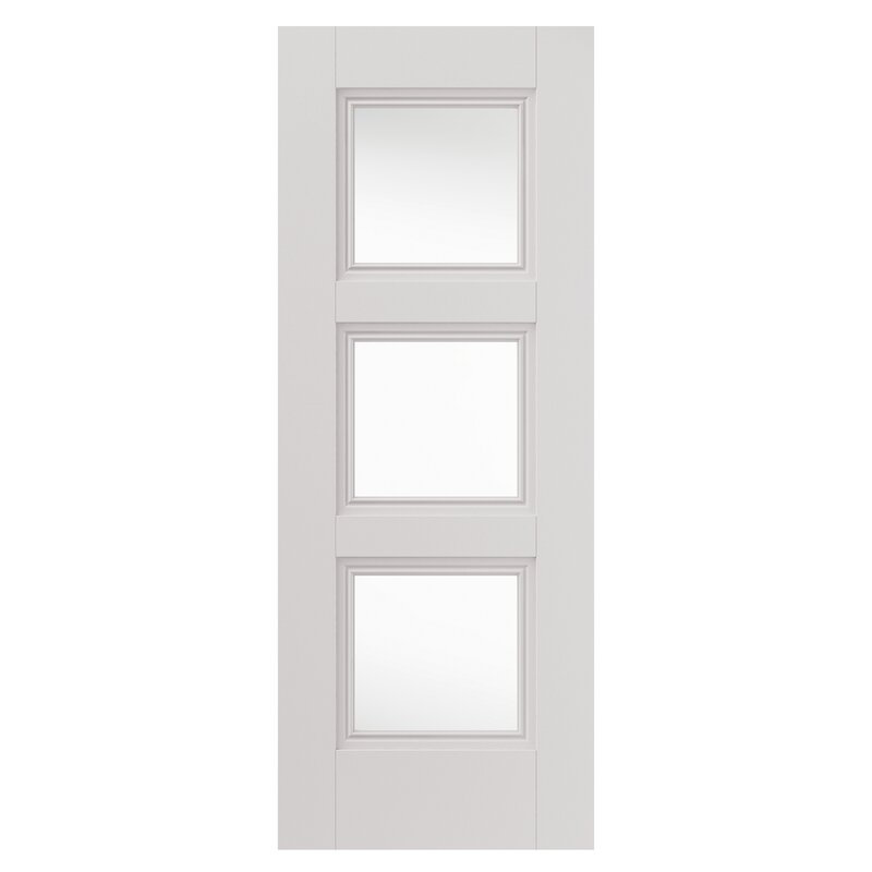 Catton Internal Door Primed, 198.1cm H x 61cm W x 3.5cm D
