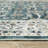 Jadalynn Vintage Bordered Traditional Teal/ Ivory Washable Area Rug Mat-653337158