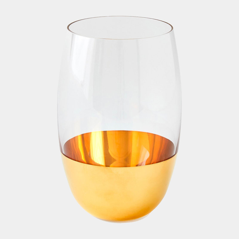 Metallic Orb Highball Glass