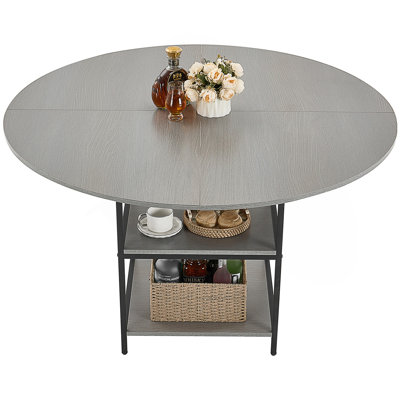 47 in Round Dining Table for 4-6 Person