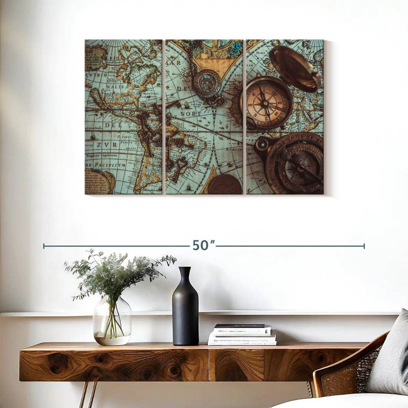 Aletra Maps, 24" H x 38" W