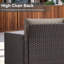 Canapé d'extérieur rectangulaire avec coussins de 74,4 po de largeur Ingvald-1065833073