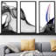 « 1 Pierre » par Mark Lawrence, ensemble de 3 reproductions d’art sur toile avec cadre flottant-301145643