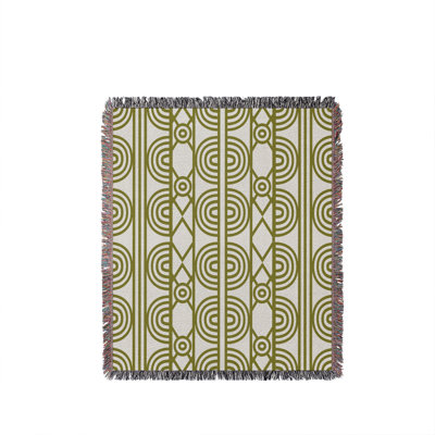 Idia Geometric Cotton Throw Blanket