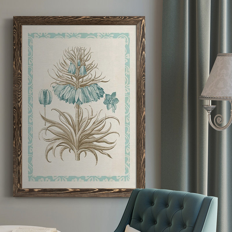 Willow Blue Besler II - reproduction de photo sur toile, H 37,5 po x l 27,5 po x P 1 po, Noyer