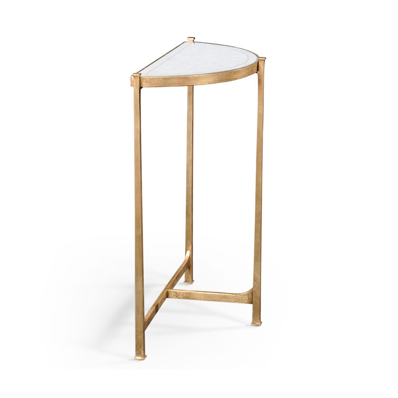 Luxe End Table, Gilded Iron, Gray