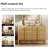 Mid Century Modern 6 Drawer Dresser TV Stand For 55 Inch TV, Entertainment Center With Curved Profile Design, Wood TV Console With Storage For Living Room-1977872729