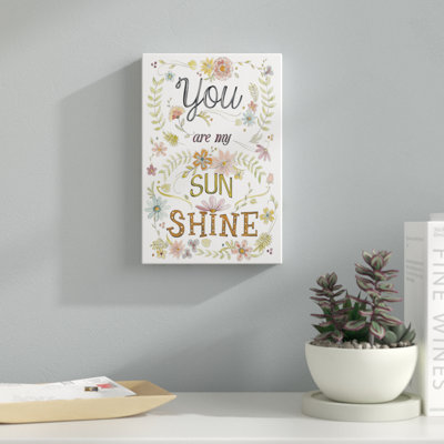 «Sweet Sayings I» par June Erica Vess, reproduction d'art sur toile