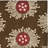 Candelo Hand Tufted Wool/Viscose Floral Rug in Brown-142461173