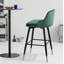 74Cm/65Cm Swivel Velvet Upholstered Counter & Bar Stool With Metal Frame -1871061205-1846009925