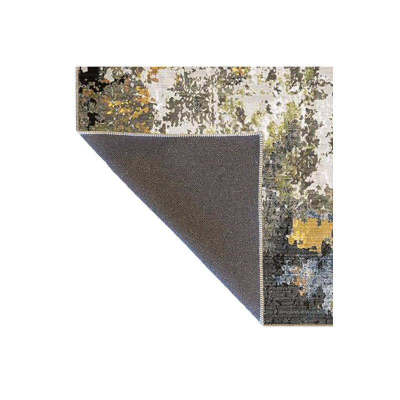 Multi Color Abstract Pattern Creative Modern Decorative Machine Washable Area Rug, Rectangle 3'3" x 4'11"