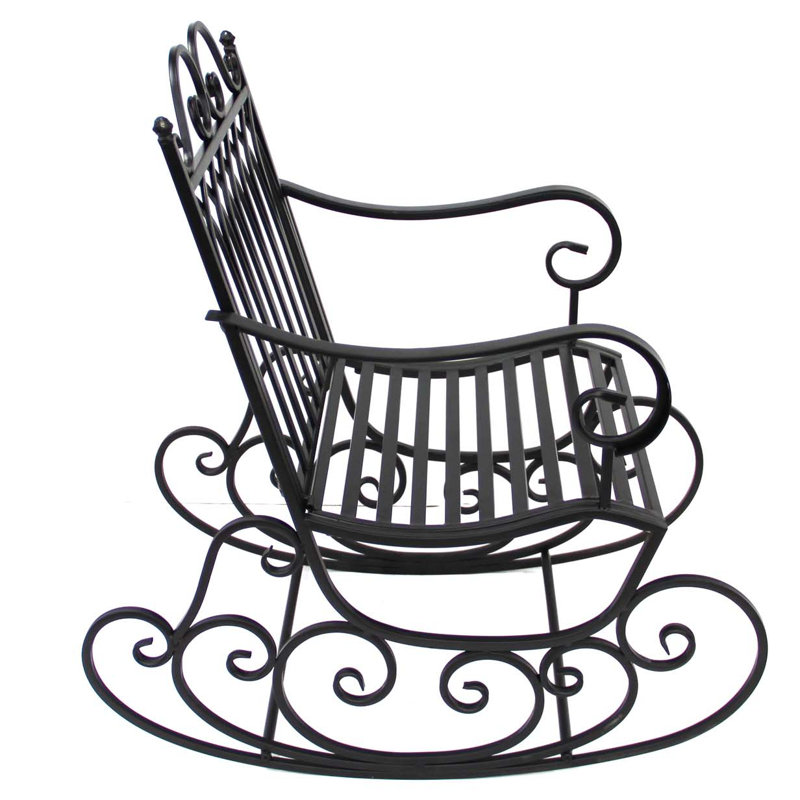 Bianca Metal Outdoor Chair, Black