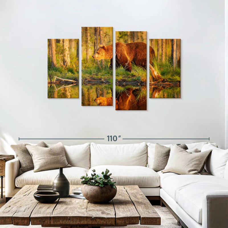 Brampt Wild Forest Bear, 48"H x 75"W