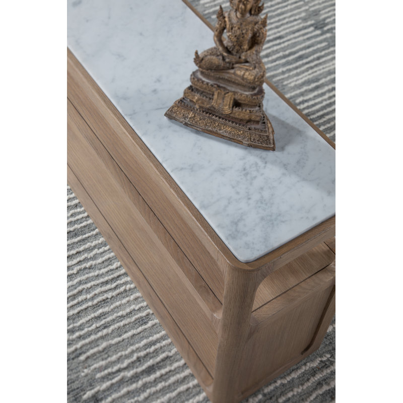 Simpatico 54'' Marble Top Console Table