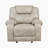  Yasminda 40" Transitional Polished Microfiber Glider Reclining Chair with Gentle Gliding, Durable Support & Foam Over Coils-1947409699