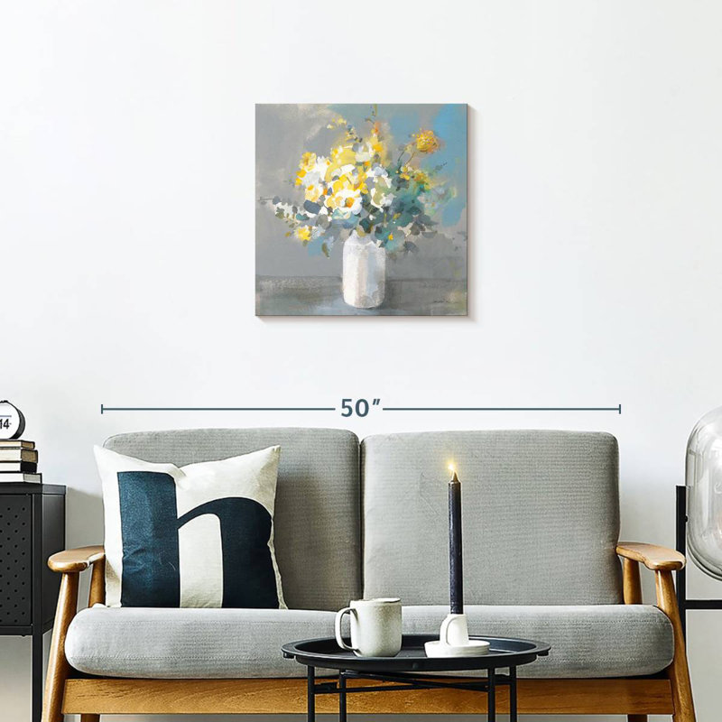 Touch Of Spring White Vase, 20'' H x 20'' W