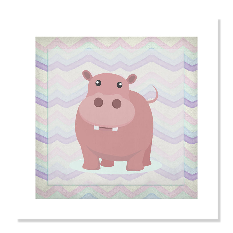 Adhésif décoratif rose Hippo Time, H 36 po x l 36 po x P 1 po, Papier