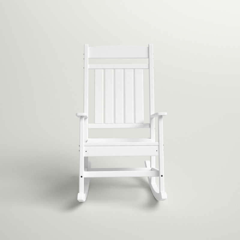 Chaise berçante classique Catelyn, Blanc