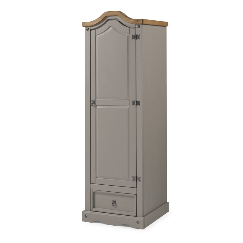 Bridewell 1 Door Wardrobe, Grey