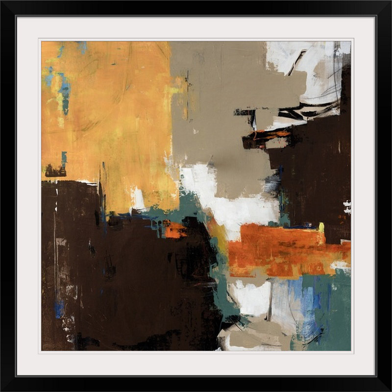" Peanut Butter Cup " by Sydney Edmunds, 24" H x 24" L x 1" P, Noir encadré