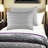 Modern Gray Bedding Sets, Cationic Dyed Polyester Comforter With Jacquard Design