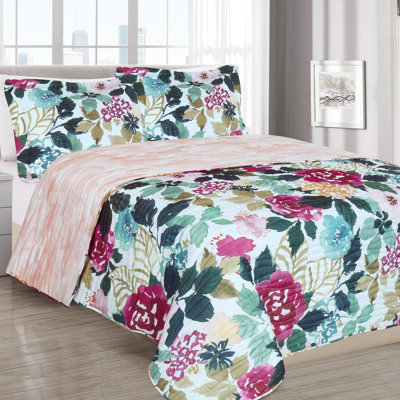 Polyester Floral Quilt