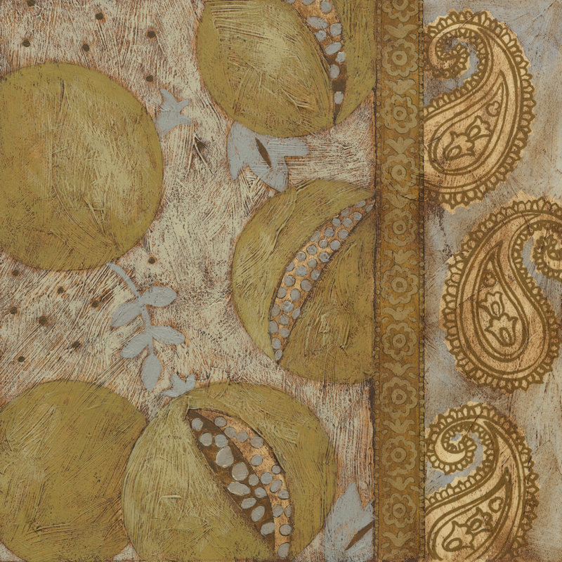 Gilded Sari IV by Chariklia Zarris - Wrapped Canvas Print, 51cm H x 51cm W x 3.8cm D