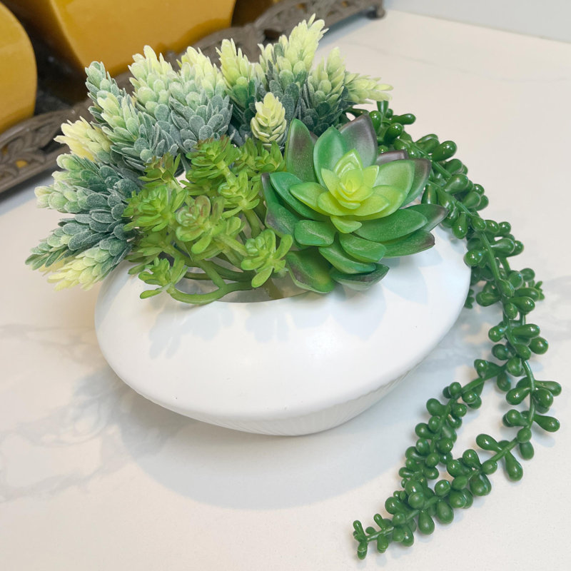 Ceramic Planter Ceramic Table Vase, White