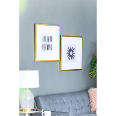 "Grace" Agate mauve, boîtes murales d'ombre, 23,5 po carré, 2 pièces - Rehaussez votre espace avec 40% PS et 15% verre, art carré, motifs de matériaux distincts