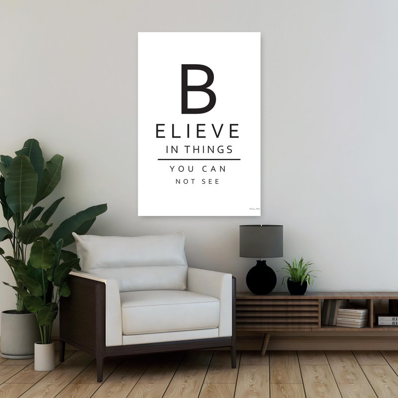 Believe, art contemporain abstrait, H 36 po x l 24 po