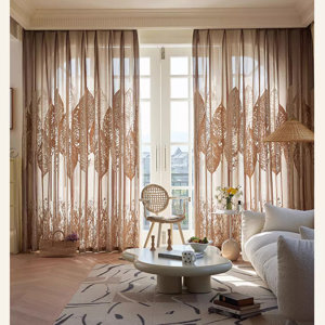 Sohanlal Polyester Blend Semi-Sheer Curtain Panel