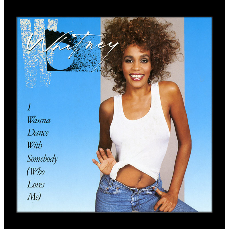 Whitney Houston - I Wanna Dance 12 x 12 Under Plexi, affiche encadrée