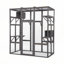 Très grande cage à chat - Gris