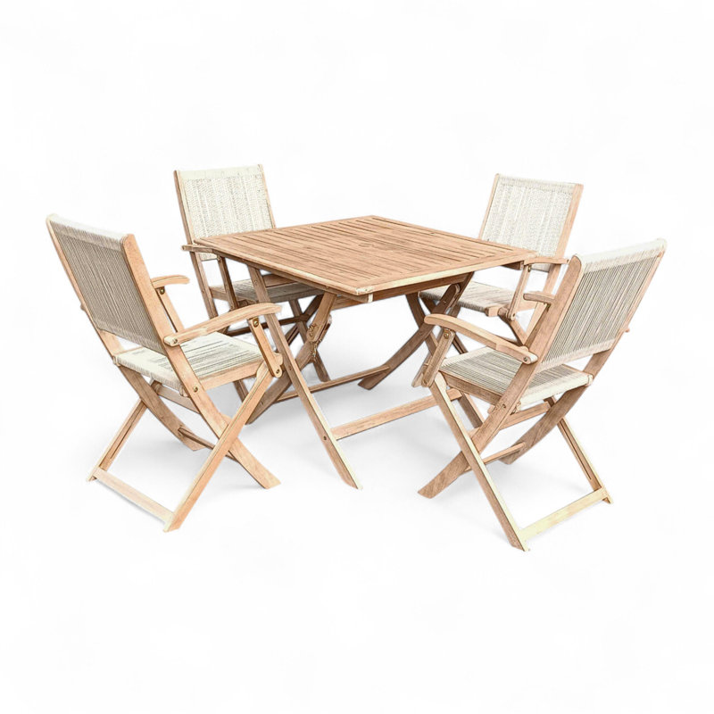 4 - Person Patio Dining Set with Square Table