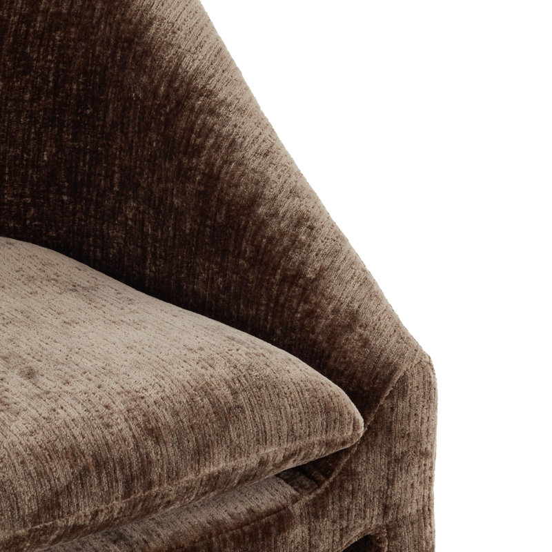 Chaise en chenille Kagan, Brown