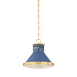Highclere Pendant in Aged Brass by Mark D. Sikes