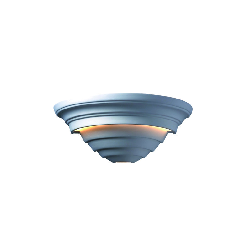 Plafonnier encastré d’extérieur Berte, Bisque, H 6,25 po x l 16 po x P 8,5 po